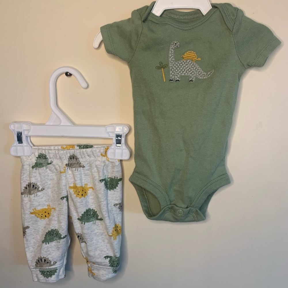 Matching set for newborn baby boy